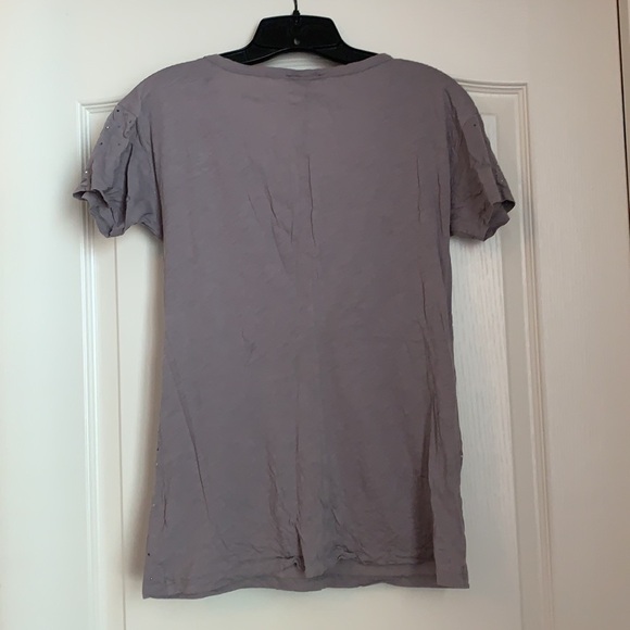 JCrew Gray Sequin Scoopneck Tee Size Small - Picture 8 of 8